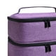 thumbnail image 4 of Organizador de bolsa de almacenamiento de uñas Desmontable 30 Caja de almacenamiento con forro de rejilla Neceser Violeta Zulema Estuche de transporte de esmalte de uñas, 4 of 8