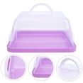 thumbnail image 3 of FNNMNNR Portable Cake Carrier with Handle Plastic Cake Container Holder with Lid, 3 of 6