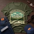 thumbnail image 3 of Jollimate Mount Rainier National Park Washington Shirt, Men Vintage Hiking T-Shirt, Outdoor Nature Graphic Tee, Gift for Men, 3 of 6
