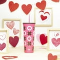 thumbnail image 6 of Valentine's Day 22 oz Plastic Hershey's Bar Insulated Tumbler with Straw, XO Design, 6 of 8