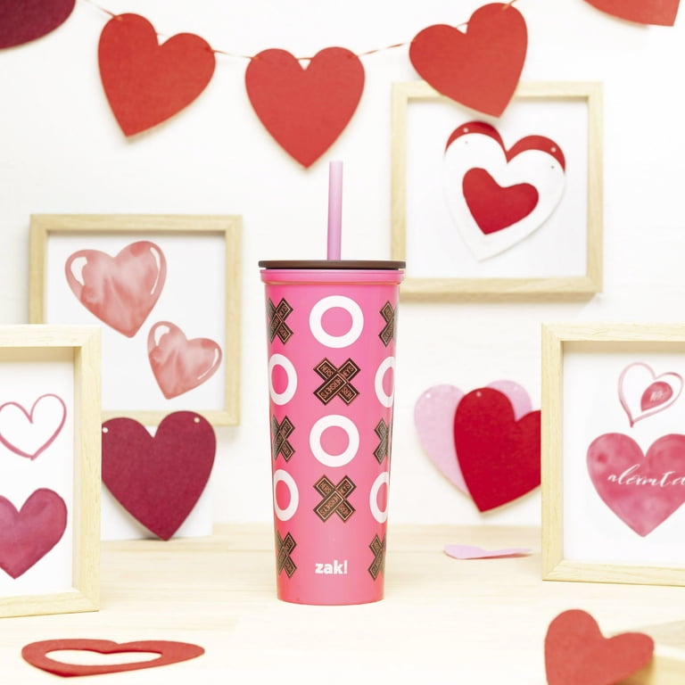 【雪のリス】38-kT Valentine Limited Edition Valentine's Day 22 oz Plastic Hershey's Bar Insulated Tumbler with