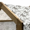 thumbnail image 4 of Dutch Pet House, Traditional Netherlands Illustration with Hand Drawn Windmills Tulips, Outdoor & Indoor Portable Dog Kennel with Pillow and Cover, 5 Sizes, Brown and White, by Ambesonne, 4 of 4