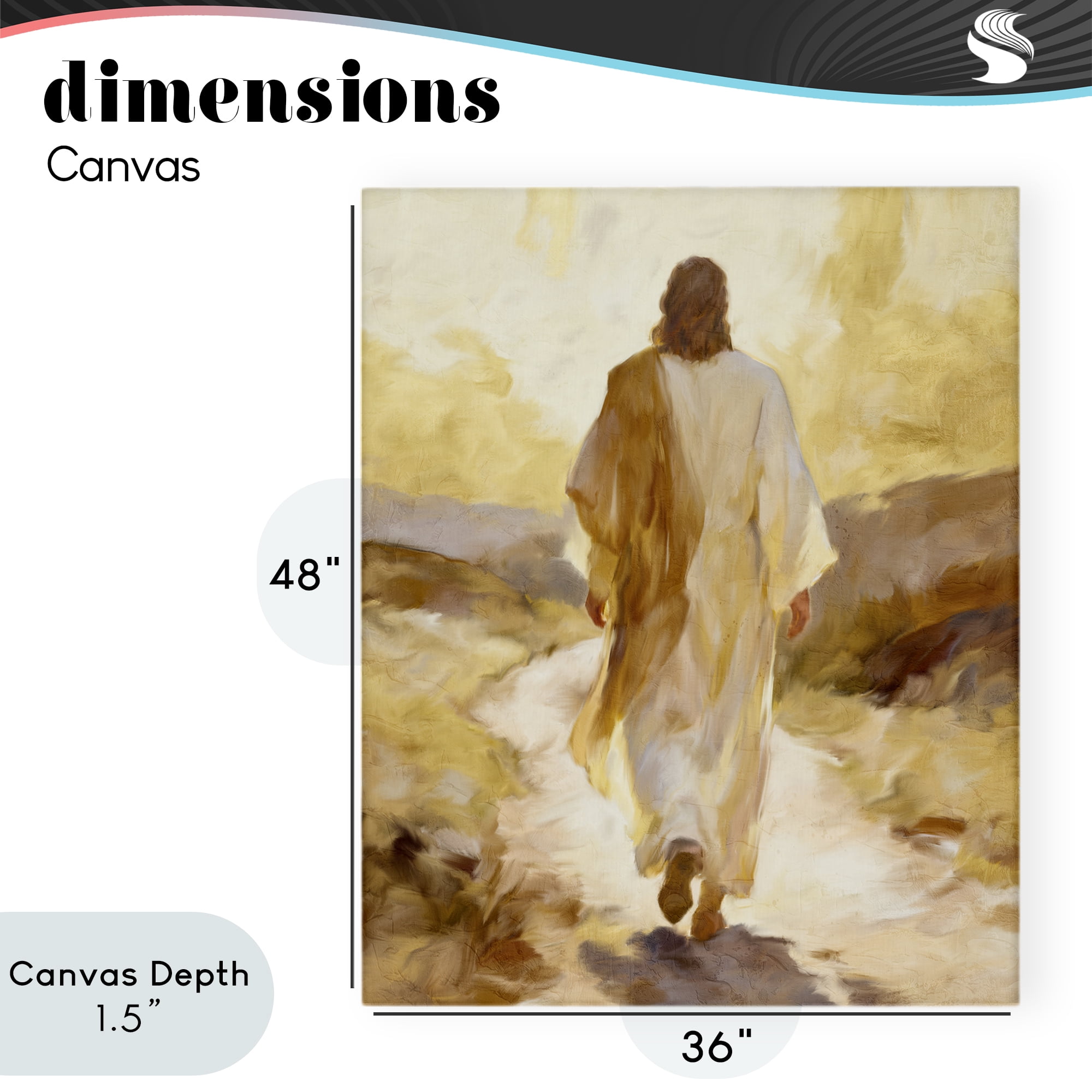 Stupell Industries Walk By Faith Sunset Canvas Wall Art, design by Kim Allen