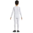 thumbnail image 3 of YUSHOW Youth Boys Thermal Base Layer Set Long Sleeve Shirts & Leggings for Sport Soccer White Size 12, 3 of 8
