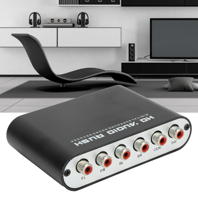 Convertidor de audio digital, decodíforo con salida estéreo analógica de 5.1ch, funciones de interfaz entera, admitir múltiples dispositivos, relación de ruido 120db