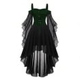 thumbnail image 4 of Halloween Butterfly Sleeve Mesh Gothic Dress For Women Off Shoulder Witch Dress 2026 Gothic Vampire Renaissance Steampunk Medieval, 4 of 5