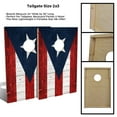thumbnail image 2 of Skip's Garage Puerto Rico Flag Solid Wood Cornhole Board Set, 2 of 6