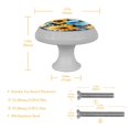 thumbnail image 6 of Starry Sky Sunflower Butterfly Glow in The Dark Crystal Glass Cabinet Knobs 4 Pcs Drawer Handles for Kitchen Cabinets Dresser Cupboard Wardrobe, 6 of 7