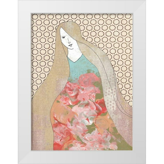 Ogren, Sarah 19x24 White Modern Wood Framed Museum Art Print Titled - Rapunzel