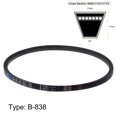 thumbnail image 2 of Uxcell B838 V Belts Drive Belt 838mm Inner Girth Rubber for Power Transmission, 2 of 6