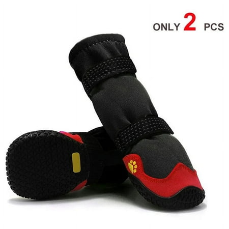 Anti-Slip Dog Snow Boots Waterproof Shoes for Large Dogs Reflective Boots for Hiking Soft Breathable Paw Protectors for Pets