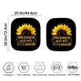 thumbnail image 2 of KUIFORTI Sunflower Windshield Sun Shade for Car, SUV, Trucks, 2 Piece Foldable Car Sun Shade, Sunflower Car Accessories for Women, She's Sunshine Mixed with a Little Hurricane, 2 of 5