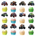 thumbnail image 1 of Decoración para cupcakes Pretyps Monster Truck, 24 piezas, 1 of 8