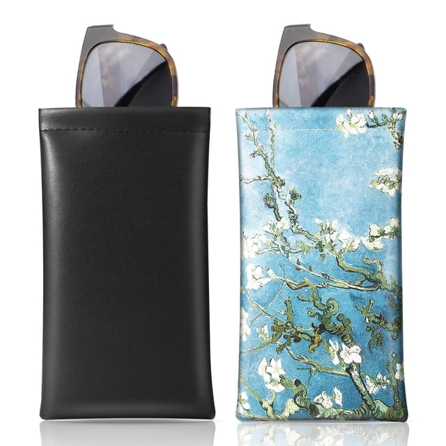Estuche para Anteojos MoKo Paquete de 2 Fundas Blandas Portátiles