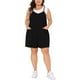 thumbnail image 1 of FAB CURVES Mono de Talla Grande para Mujeres 2025 Verano Casual Sin Mangas Tirantes Espagueti Pantalones Cortos Overalls Jumpsuit 4X Negro, 1 of 6