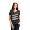 thumbnail image 2 of Easy Breezy Beautiful Clever Girl Women's Fashion Relaxed V-Neck T-Shirt Tee Charcoal Grey Small, 2 of 5