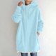 thumbnail image 1 of Puntoco Coat Sudadera con capucha para mujer Cremallera Manga larga Sudaderas Abrigo largo tops con bolsillos Liquidación Puntoco Puntoco-1, 1 of 7