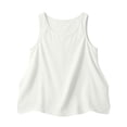 thumbnail image 6 of Sillenn Linen Tank Tops for Women Flowy Scoop Neck Basic Tank Shirt Oversized Summer Casual Camisole Sleeveless Linen Shirts Loose Lightweight Gauze Tunic Blouses Plus Size Gauze Cami Shirts White S, 6 of 8