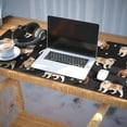 thumbnail image 3 of Long Mouse Pads for Desk,Bulldog Dog and Footprints Desk Mats on Top Of Desks, Desk Mouse Pad Extra Large with 3mm Non-Slip Base and Stitched Edge for Gaming,Office,Work,Home 35.4"x15.7", 3 of 6