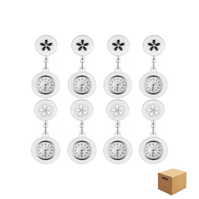 8 reloj Bolsillo Enfermera Enfermería Doctor Belug Blanco