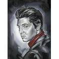 thumbnail image 2 of Fields, Wendy 19x24 White Modern Wood Framed Museum Art Print Titled - Elvis Presley, 2 of 4