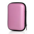thumbnail image 4 of Portable Earphone Carry Case with Zipper Earbud Wired Headset Multi-purpose Charging Wire Storage Box Organizer Multi-purpose Protection Pouch Office Pink, 4 of 5