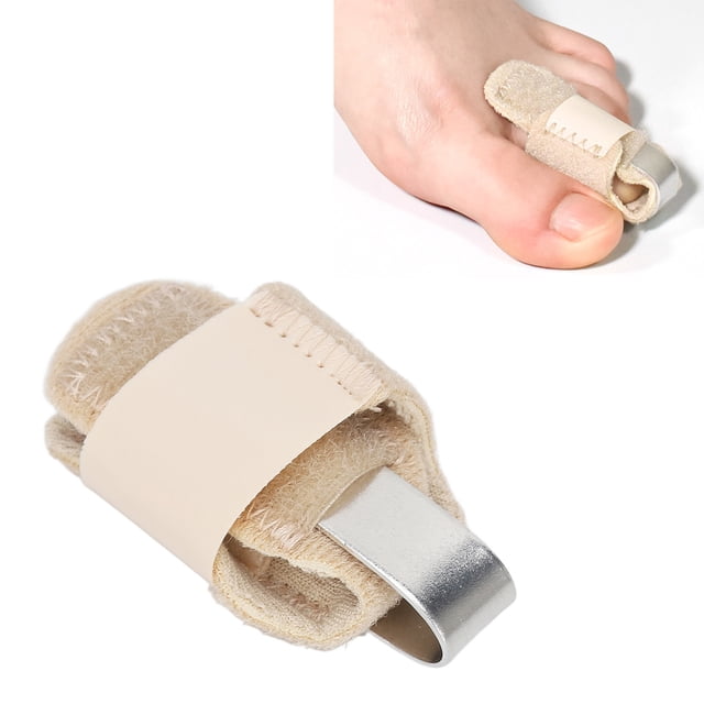 Toe Corrector Splint, Sponge Composite Cloth, Aluminum Alloy, Toe Support for Hammertoes, Overlapping Toes with Gentle Pressure and Support, Prevent Bunion, Floating Toes,