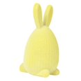 thumbnail image 2 of Figura de conejo de Pascua flocado, adorno decorativo para el hogar, adorno de mesa, bonito Amarillo, 2 of 9
