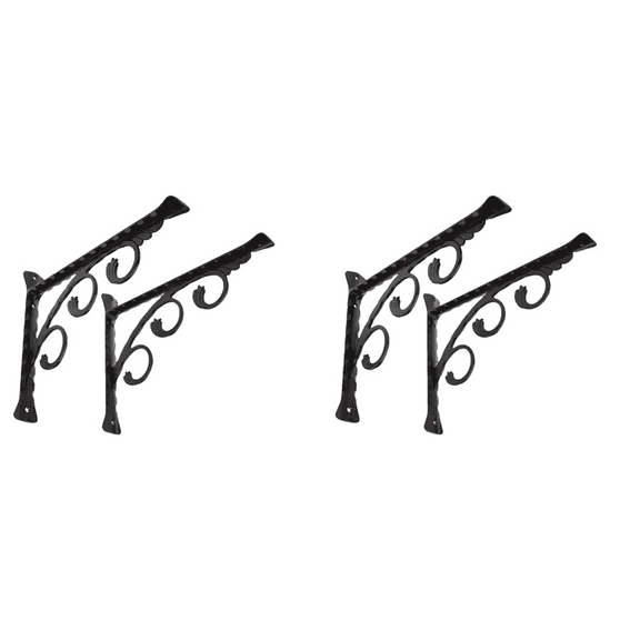 4Pcs Wall Mounted L Shaped Angle Bracket Multifuntional Brace Shelf Brackets Decorative S