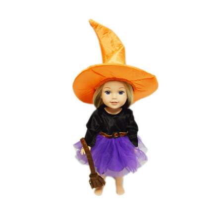 My Brittany's Modern Purple Witch Costume for American Girl Dolls Wellie Wishers