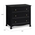 thumbnail image 6 of DaVinci Kalani 3-Drawer Dresser in Ebony, 6 of 6