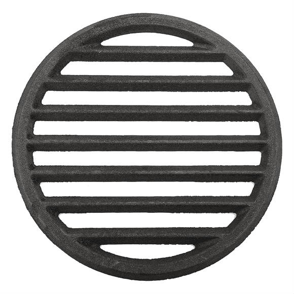 Cast Iron Bottom Fire Grate Round BBQ Grill Grate, High Heat Charcoal Plate Bottom Grate Grill Parts 9 Inch