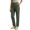 *Army Green, variant on Women's High Waist Button Fly Straight Leg Cargo Pants,Casual Slim Fit Trousers with Pocket Brown,Women's Plus XXL