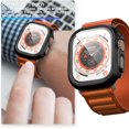 thumbnail image 5 of 【2+2Pack】 Hard PC Case Compatible with Apple Watch Series 8 Screen Protector 49mm with Tempered Glass, Waterproof , Scratch Resistant , Protect Bumper Cover for Your Sports Watch face, 5 of 5