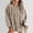 Khaki, variant on Graphic Tees for Women T-Shirts European Casual Oversize Solid Color Threaded Knitted Long Sleeve Sweatshirt for Women Pink S