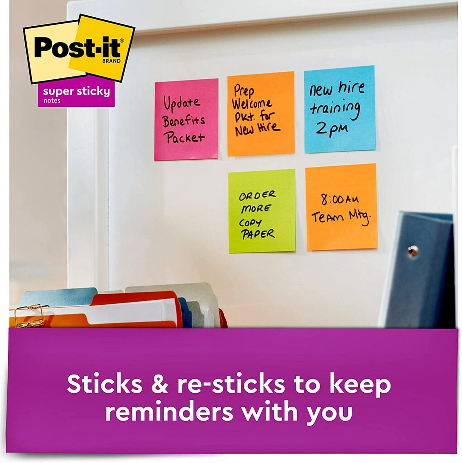 Post-it Super Sticky Dispenser Pop-up Notes R330-6SSUC, 3 in x 3 in (76 mm x 76 mm)