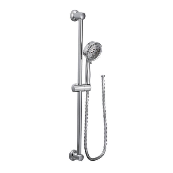 Open Box MOEN 3667EP 4-Spray Eco-Performance Handheld Hand Shower with Slide Bar in Chrome
