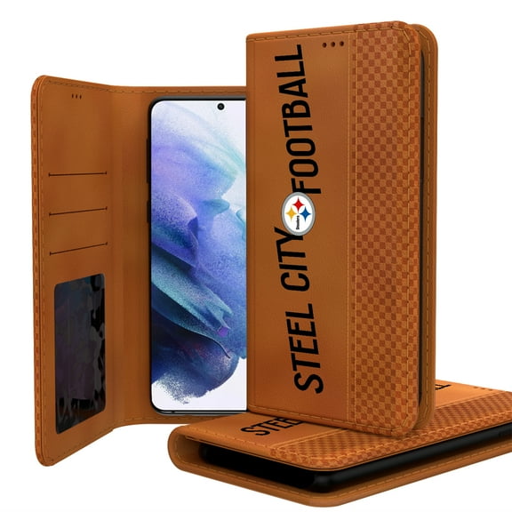 Keyscaper Brown Pittsburgh Steelers Galaxy Folio Case