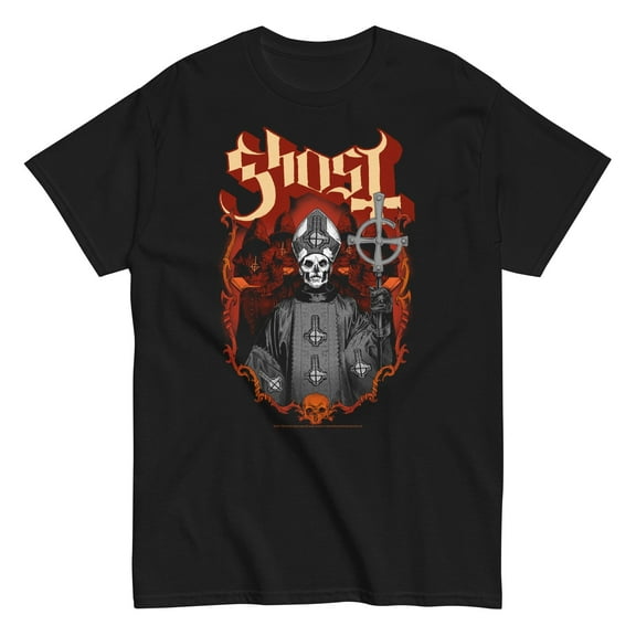 Ghost - Skull and Robes Unisex T-Shirt - Black - Small