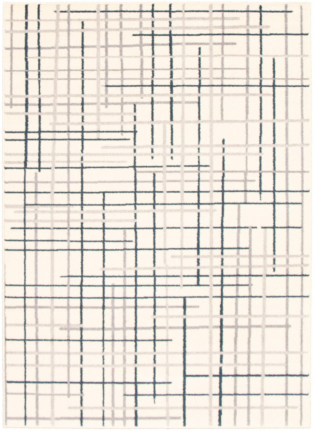 ECARPET Abstract Striped Area Rug, Modern Indoor Carpet Tessa Collection