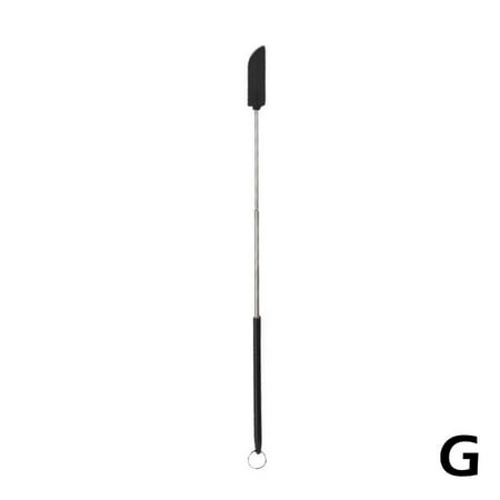 

Mini Silicone Telescopic Spatula Makeup Spatula Soft Jar Cake Cream Scrapers NEW O9Y7