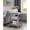 Gray, variant on HomeStock Farmhouse Fresh End Table, Driftwood/White Finish, 15.75"L x 15.75"W x 23.75"H, Functional 3-Tier Shelving for Any Room