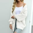 thumbnail image 6 of Ediodpoh Women's Long Sleeve Open Front Casual Lightweight Soft Knit Cardigan Sweater Outerwear Cardigan Sweaters for Women White L, 6 of 9
