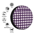 thumbnail image 5 of Multi-Size Car Tire Dust Cover Sunscreen, Corrosion, Dust And Water Keep Spare Tires Clean Violet Retro Houndstooth_2 17 Inch, 5 of 8