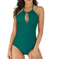 thumbnail image 5 of Swimsuit for Women 2024 Pimelu One-Piece Swimsuit for Women Womens Push up Bathing Suit Sexy Slim fit Cut out Halter Monokini Swimwear Ladies Girls Beach Pool Party Modest Swimsuit, 5 of 7