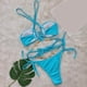 thumbnail image 4 of Trajes de Baño de Bikini de Mujer de Color Sólido Sexy de Moda Dividido con Pantalones, Nylon de Corte Alto para la Piscina de Playa Y las Vacaciones de Verano, 4 of 9