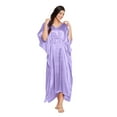 thumbnail image 2 of Oussum Women's Kaftans Plus Size Satin Long Maxi Caftans Casual Dresses Online, 2 of 7