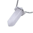 thumbnail image 2 of Collar para Mujer LuckyLy Cadena con Dije de Cuarzo y Piedras Naturales Modelo Orly blanco UNITALLA, 2 of 7