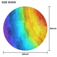 thumbnail image 6 of Colorful Tie Dye Pattern Round Tablecloth 60"x60",Wrinkle Wipeable Table Cloth for Kitchen Dining Room Picnic Patio Party, 6 of 6