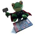 thumbnail image 2 of Disney Parks Marvel Thor Throg Magnetic Shoulder Plush New with Tag, 2 of 2